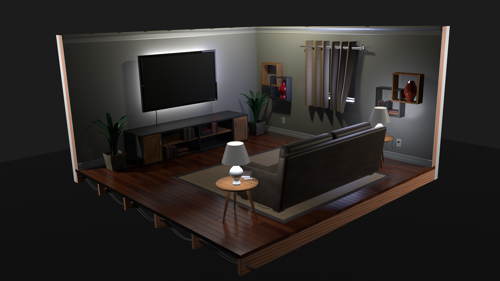 Living/TV Room Study preview image